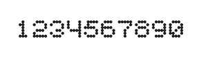 5×6数字点阵字体 ddN56AA0425