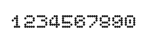 5×6数字点阵字体 ddN56AA0426