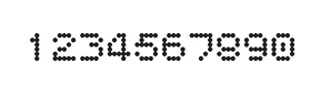 5×6数字点阵字体 ddN56AA0432