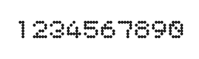 5×6数字点阵字体 ddN56AA0438