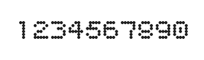 5×6数字点阵字体 ddN56AA0439