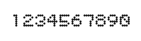 5×6数字点阵字体 ddN56AA0440