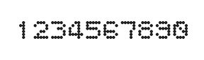 5×6数字点阵字体 ddN56AA0441