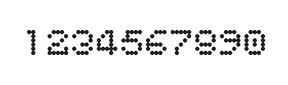 5×6数字点阵字体 ddN56AA0442