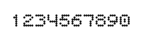 5×6数字点阵字体 ddN56AA0449