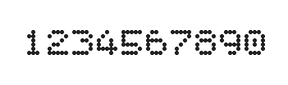 5×6数字点阵字体 ddN56AA0451