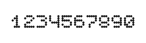 5×6数字点阵字体 ddN56AA0454