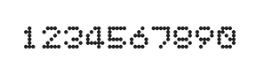 5×6数字点阵字体 ddN56AA0456