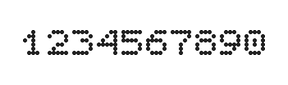 5×6数字点阵字体 ddN56AA0458