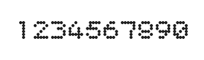 5×6数字点阵字体 ddN56AA0466