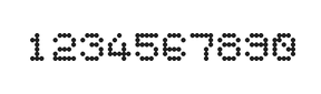 5×6数字点阵字体 ddN56AA0467