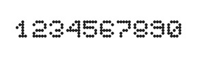 5×6数字点阵字体 ddN56AA0470