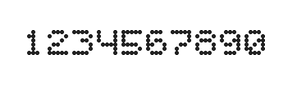 5×6数字点阵字体 ddN56AA0471
