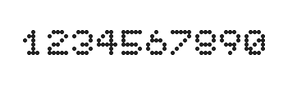 5×6数字点阵字体 ddN56AA0480