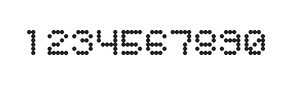 5×6数字点阵字体 ddN56AA0488