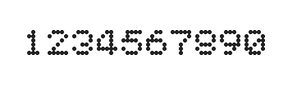 5×6数字点阵字体 ddN56AA0490