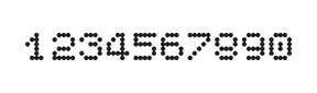 5×6数字点阵字体 ddN56AA0495