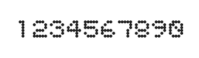 5×6数字点阵字体 ddN56AA0497