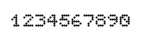 5×6数字点阵字体 ddN56AA0505