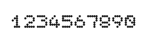 5×6数字点阵字体 ddN56AA0506