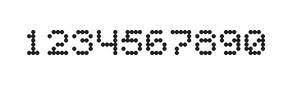 5×6数字点阵字体 ddN56AA0510