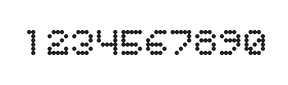 5×6数字点阵字体 ddN56AA0513