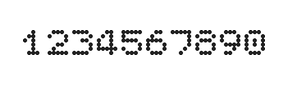 5×6数字点阵字体 ddN56AA0514