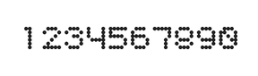 5×6数字点阵字体 ddN56AA0515