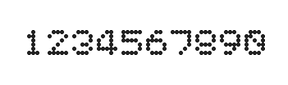 5×6数字点阵字体 ddN56AA0520