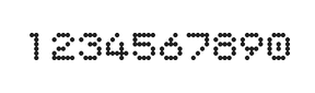 5×6数字点阵字体 ddN56AA0521