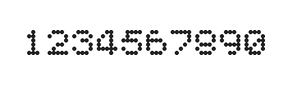 5×6数字点阵字体 ddN56AA0522
