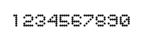 5×6数字点阵字体 ddN56AA0523