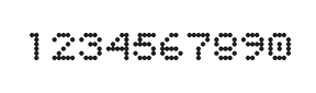 5×6数字点阵字体 ddN56AA0527