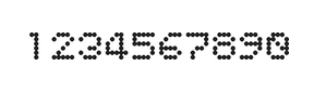 5×6数字点阵字体 ddN56AA0531