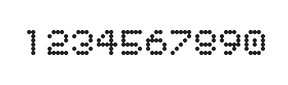 5×6数字点阵字体 ddN56AA0536