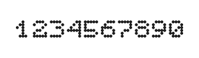 5×6数字点阵字体 ddN56AA0537