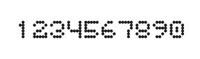 5×6数字点阵字体 ddN56AA0540
