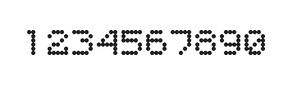 5×6数字点阵字体 ddN56AA0541