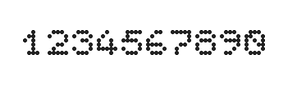 5×6数字点阵字体 ddN56AA0543