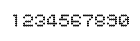5×6数字点阵字体 ddN56AA0545
