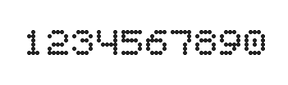 5×6数字点阵字体 ddN56AA0548