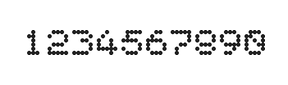 5×6数字点阵字体 ddN56AA0555