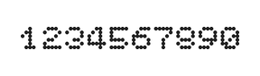 5×6数字点阵字体 ddN56AA0558