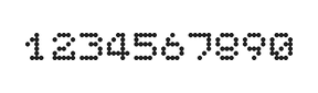 5×6数字点阵字体 ddN56AA0560