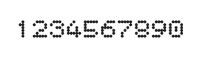 5×6数字点阵字体 ddN56AA0561