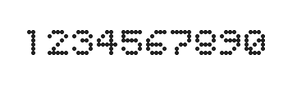 5×6数字点阵字体 ddN56AA0567