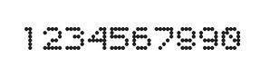 5×6数字点阵字体 ddN56AA0568