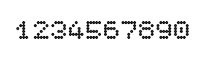 5×6数字点阵字体 ddN56AA0570