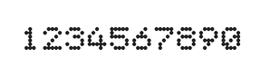 5×6数字点阵字体 ddN56AA0576
