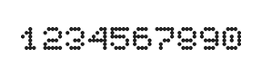 5×6数字点阵字体 ddN56AA0578